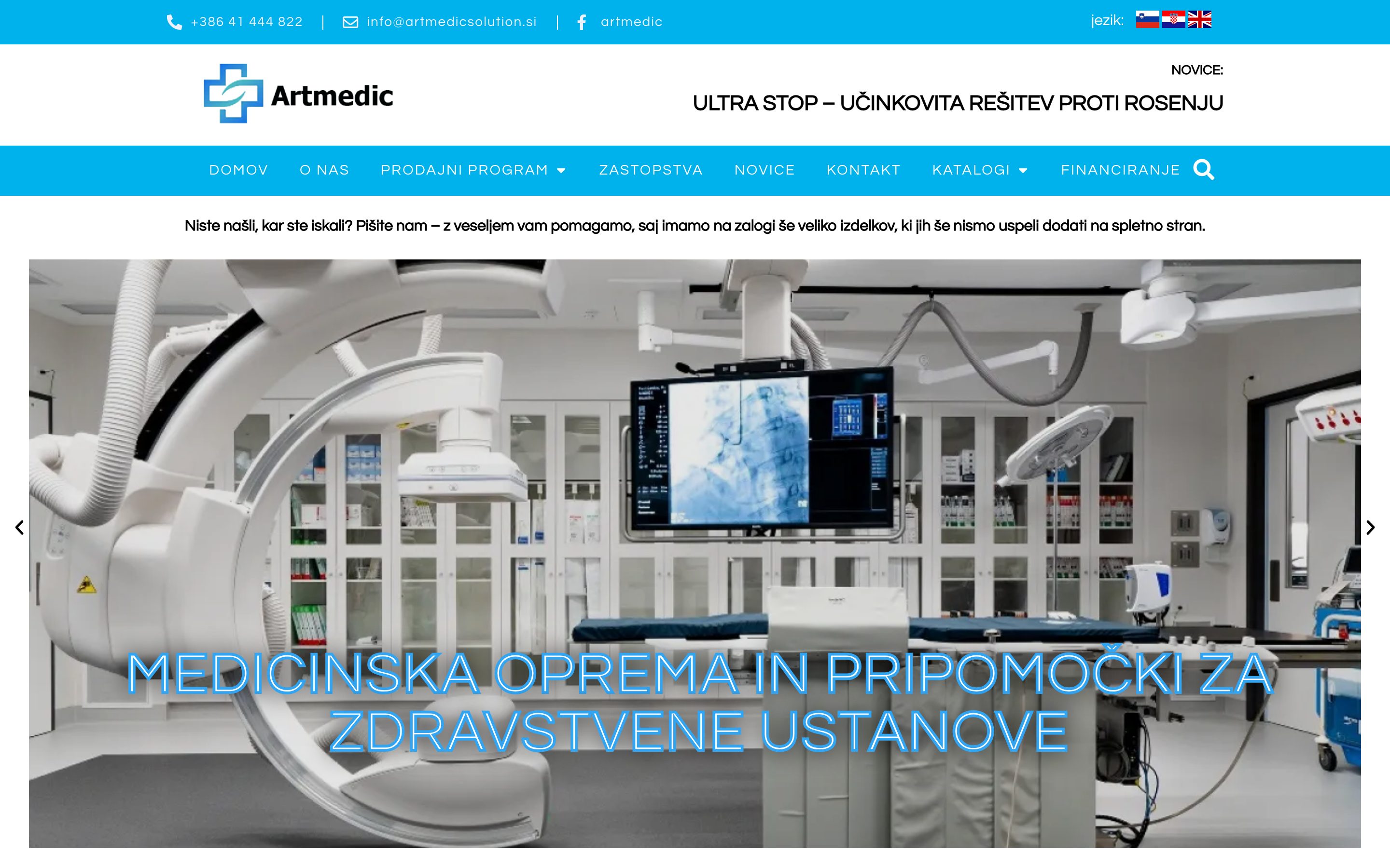 Posnetek zaslona: Art Medic Solution, Namizje