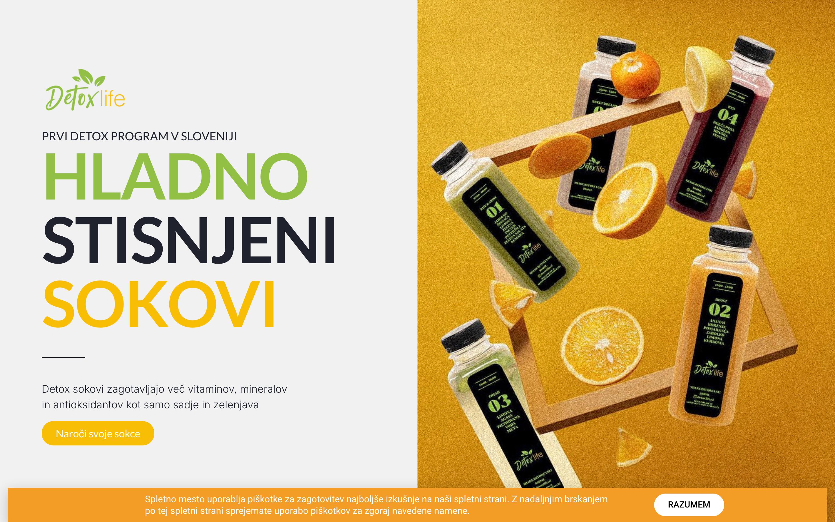 Posnetek zaslona: DetoxLife, Namizje