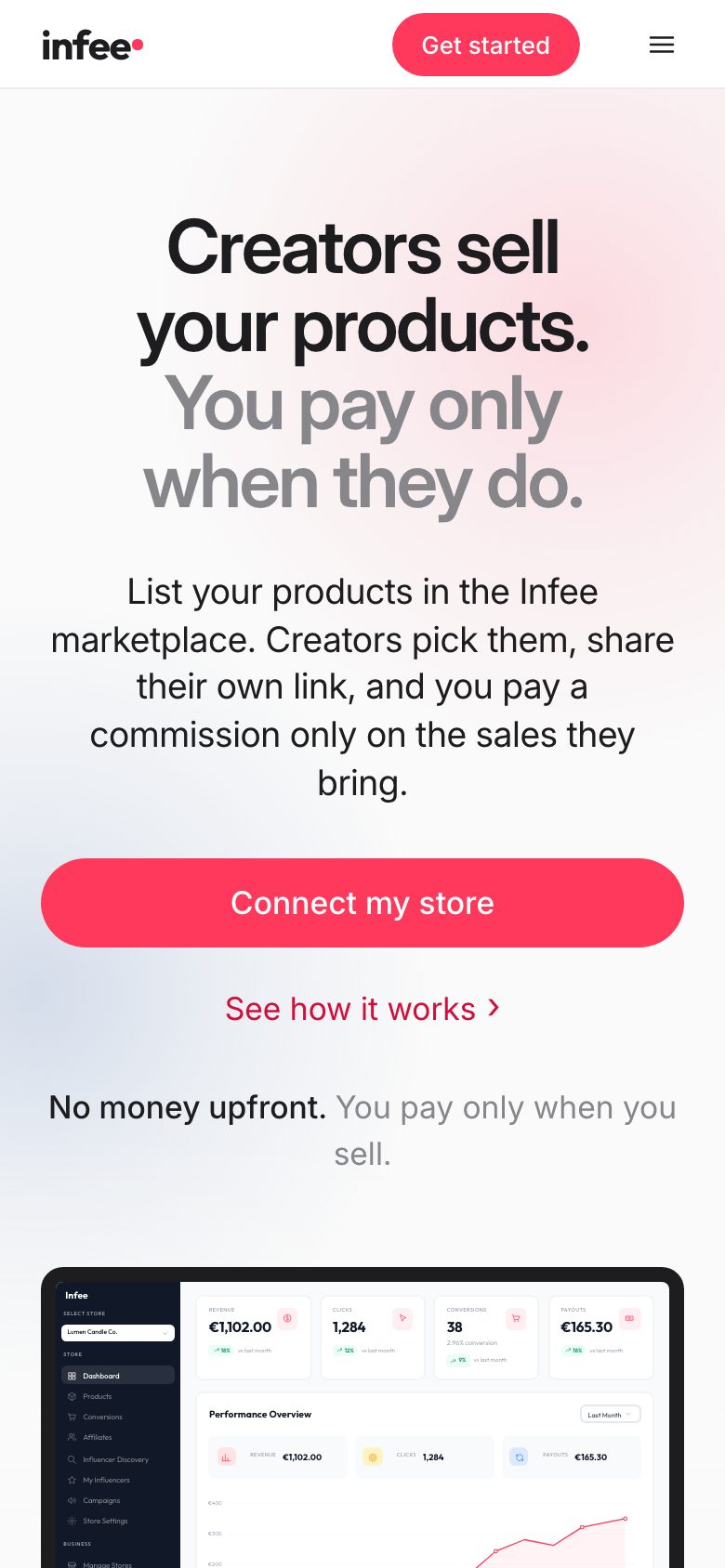Screenshot: Infee, Phone